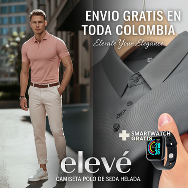 Camiseta polo eleve seda helada